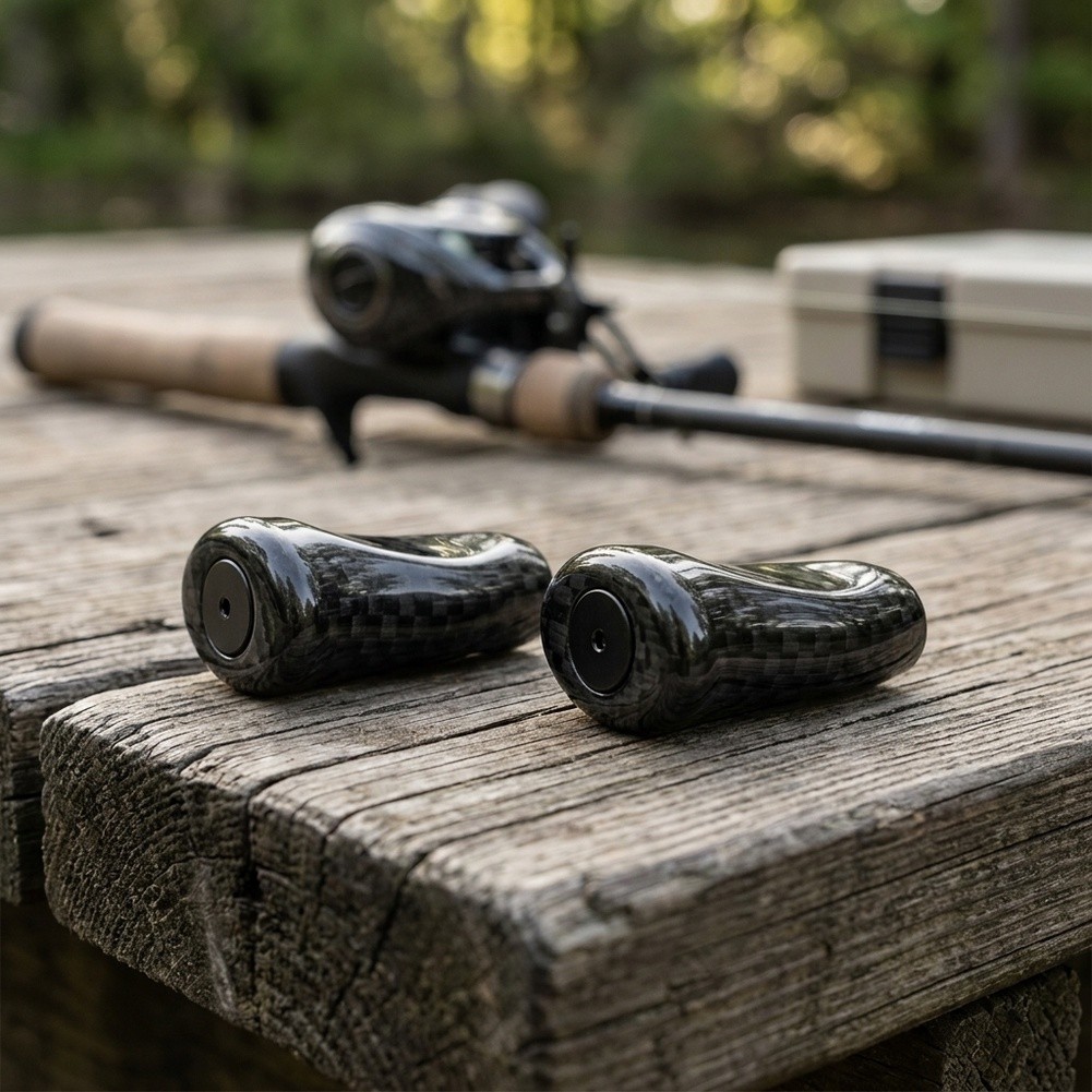 مقبض بكرة صيد مصنوع من مادة AB - مراجعة Fishing Rod Carbon Fiber وسعره