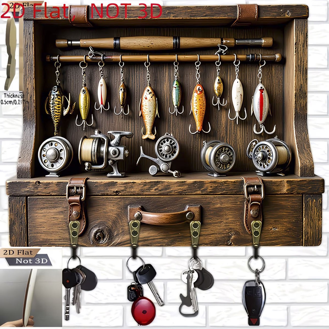 حامل مفاتيح بتصميم طعم صيد عتي - مراجعة Fishing Rod Combo وسعره