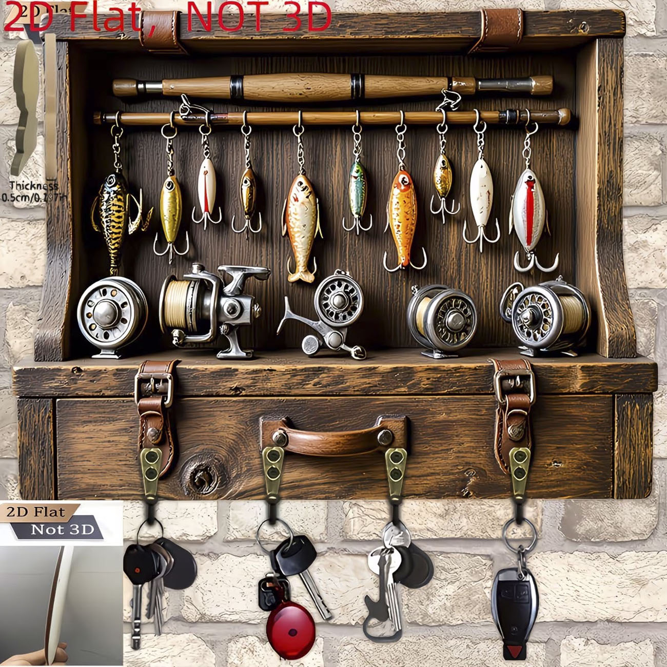 حامل مفاتيح بتصميم طعم صيد عتي - مراجعة Fishing Rod Combo وسعره